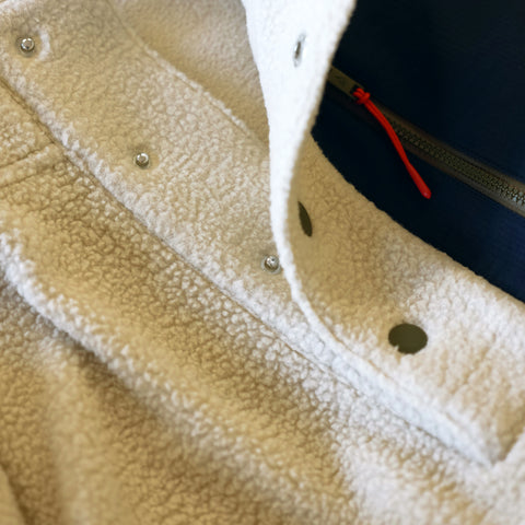 Mens Fryatt Sherpa Fleece Pullover (Feather Grey)