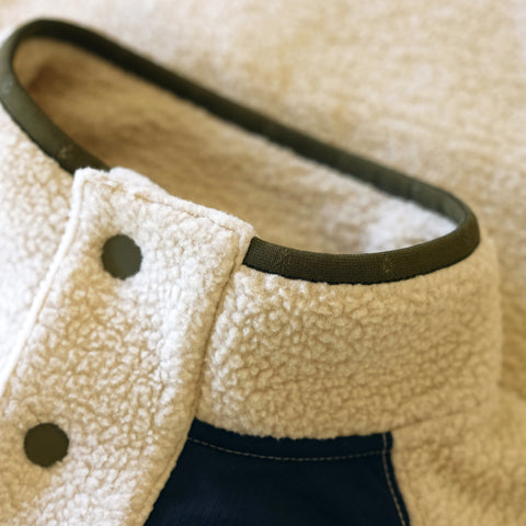 Mens Fryatt Sherpa Fleece Pullover (Feather Grey)