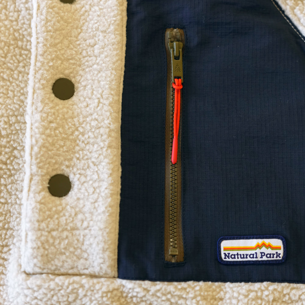 Mens Fryatt Sherpa Fleece Pullover (Feather Grey)