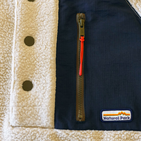 Mens Fryatt Sherpa Fleece Pullover (Feather Grey)