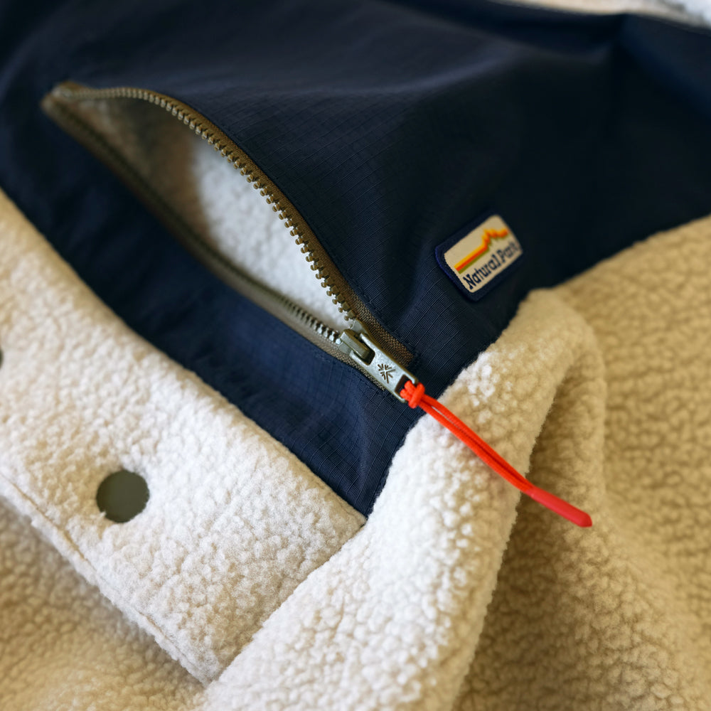 Mens Fryatt Sherpa Fleece Pullover (Feather Grey)