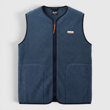 Mens Fryatt Sherpa Fleece Gilet (Dark Denim) #contain