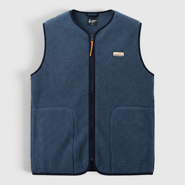 Mens Fryatt Sherpa Fleece Gilet (Dark Denim) #contain