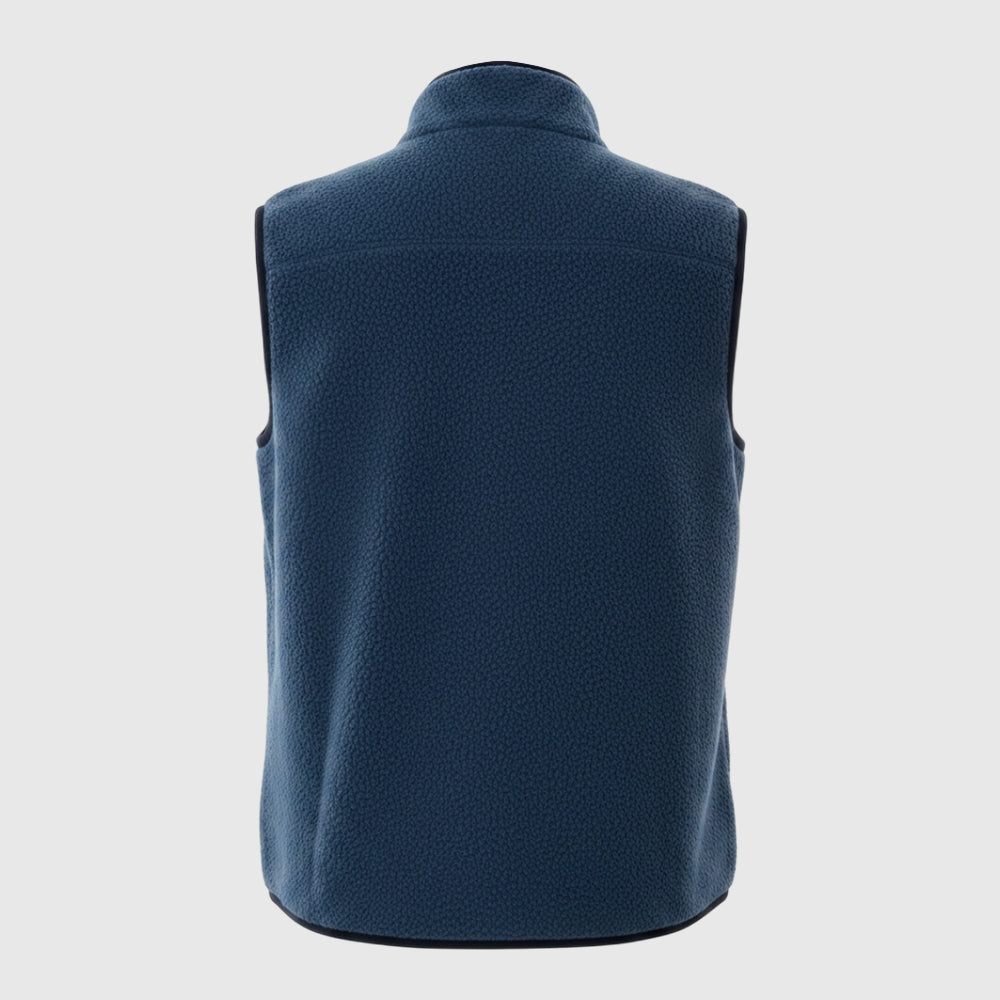 Mens Fryatt Sherpa Fleece Gilet (Dark Denim) #contain ✧AI