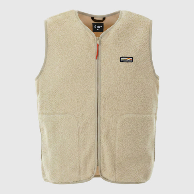Mens Fryatt Sherpa Fleece Gilet (Feather Grey) #contain ✧AI