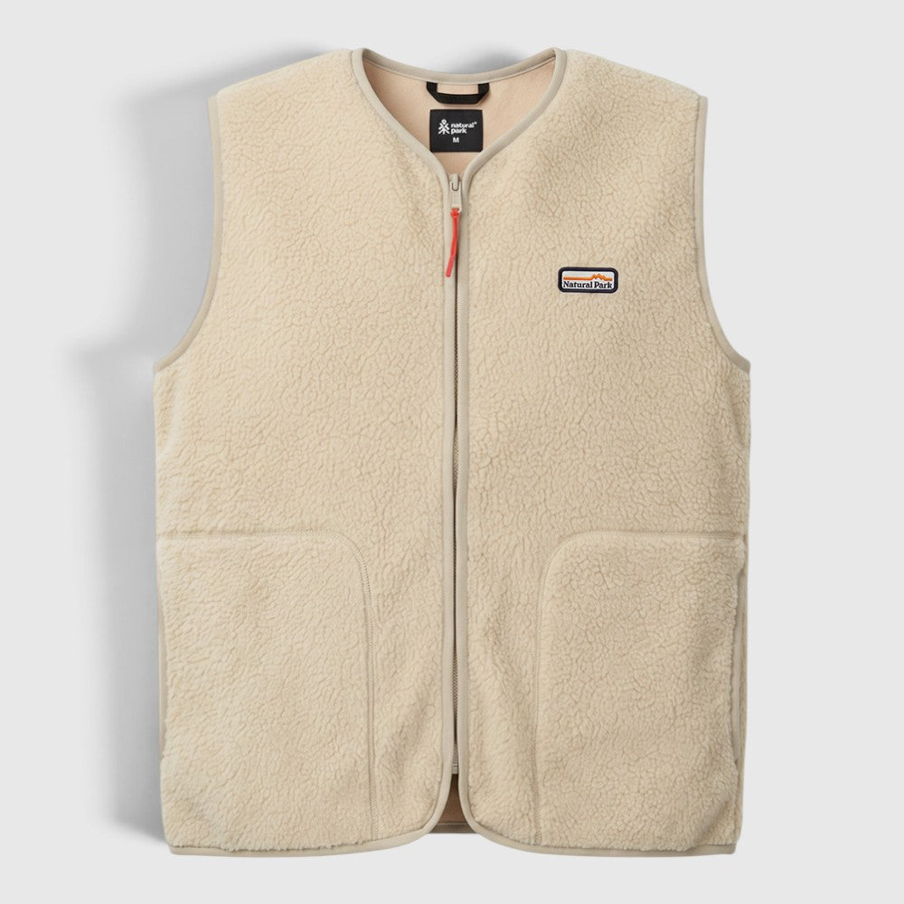 Mens Fryatt Sherpa Fleece Gilet (Feather Grey) #contain