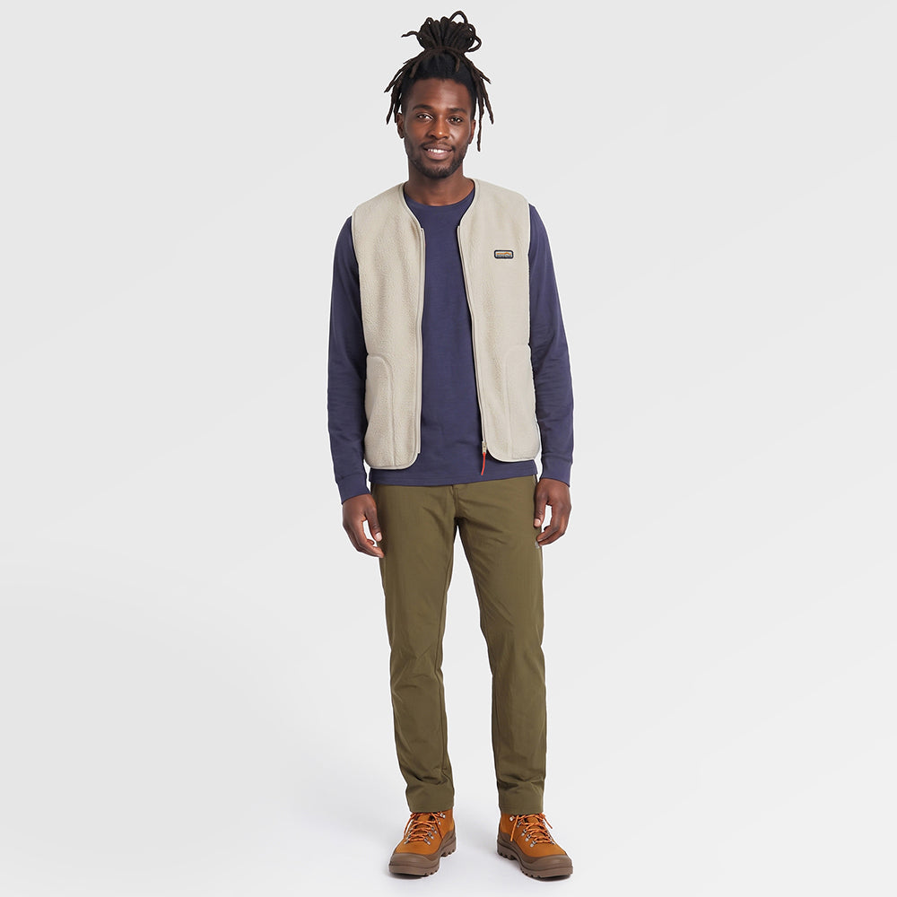 Mens Fryatt Sherpa Fleece Gilet (Feather Grey) ✦AI