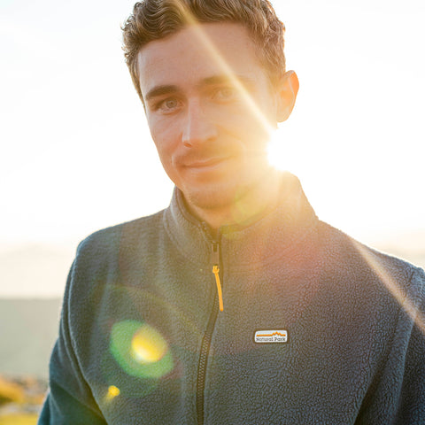 Mens Fryatt Full Zip Sherpa Fleece (Dark Denim)