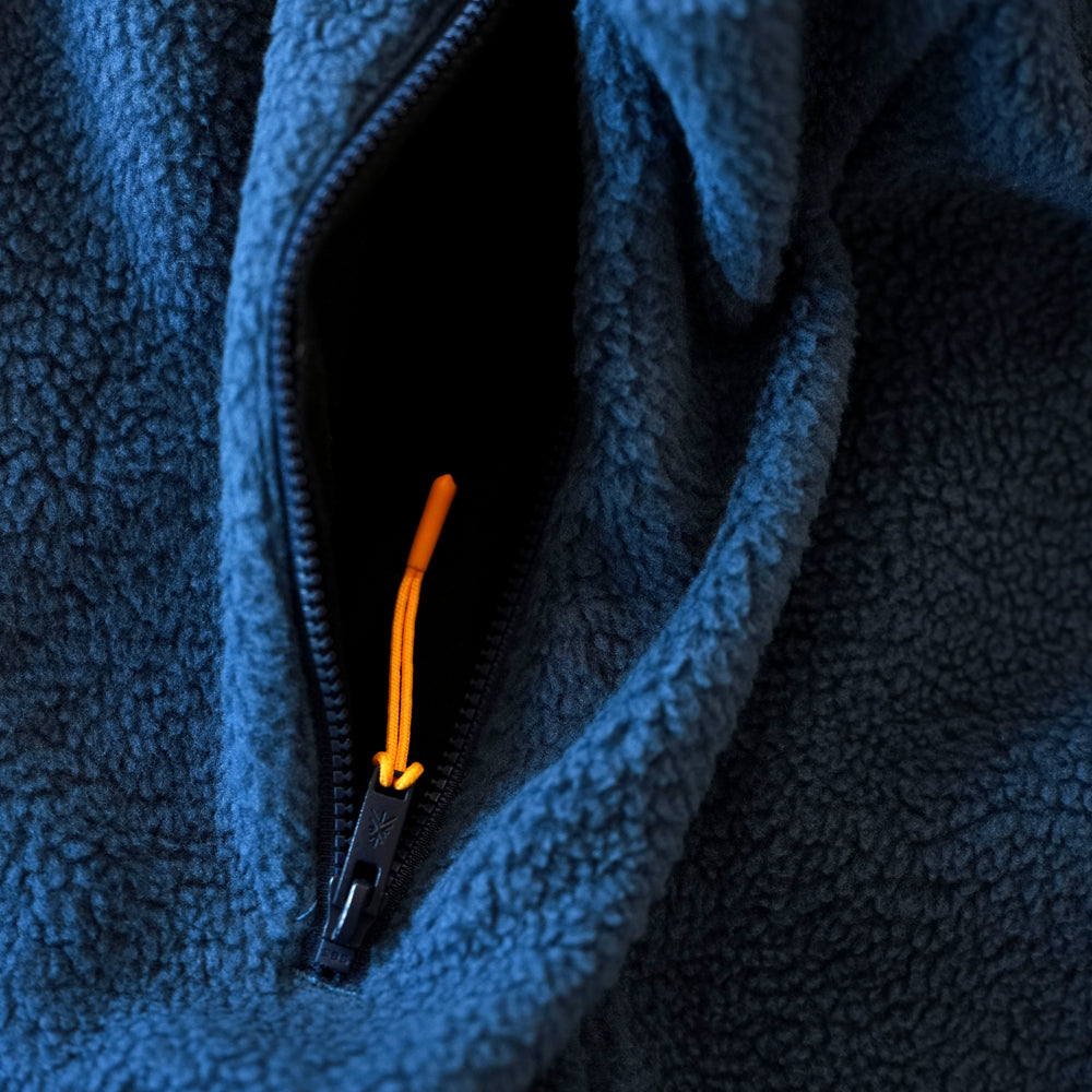 Mens Fryatt Full Zip Sherpa Fleece (Dark Denim)