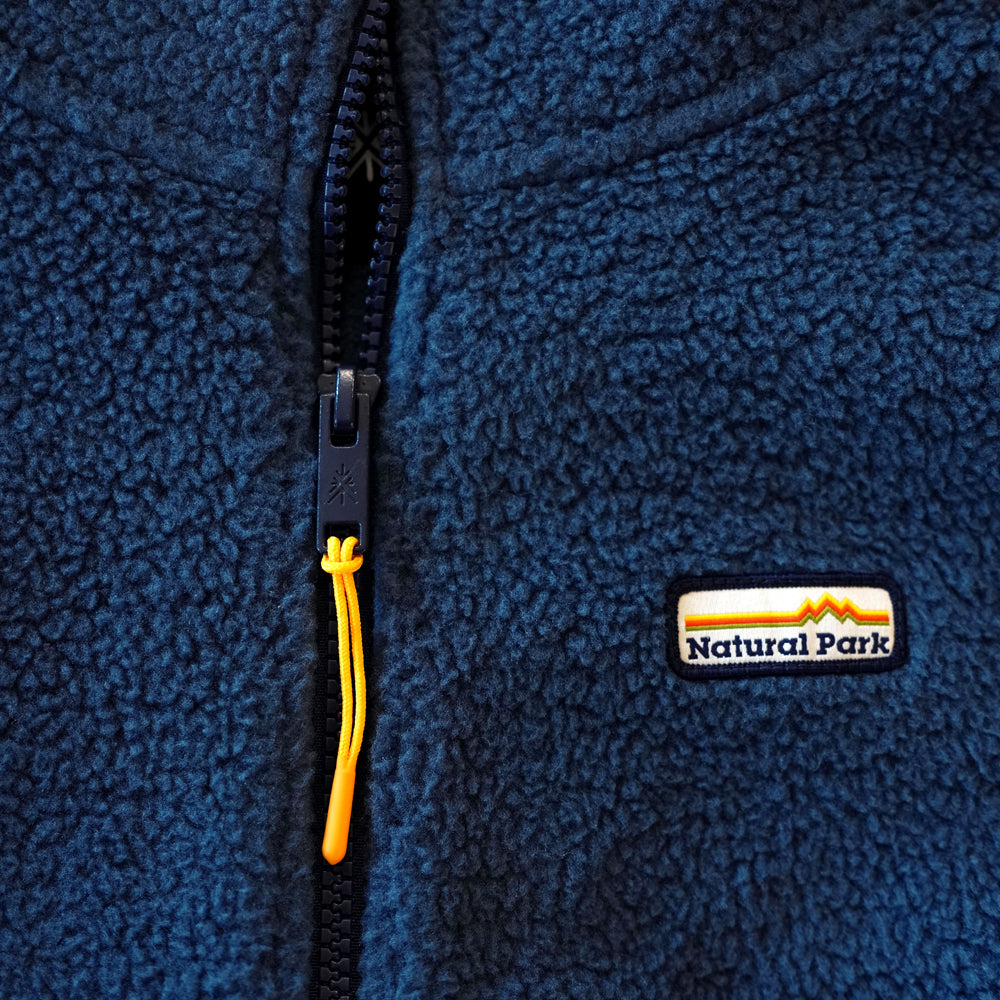 Mens Fryatt Full Zip Sherpa Fleece (Dark Denim)