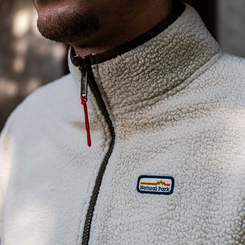 Mens Fryatt Full Zip Sherpa Fleece (Feather Grey)