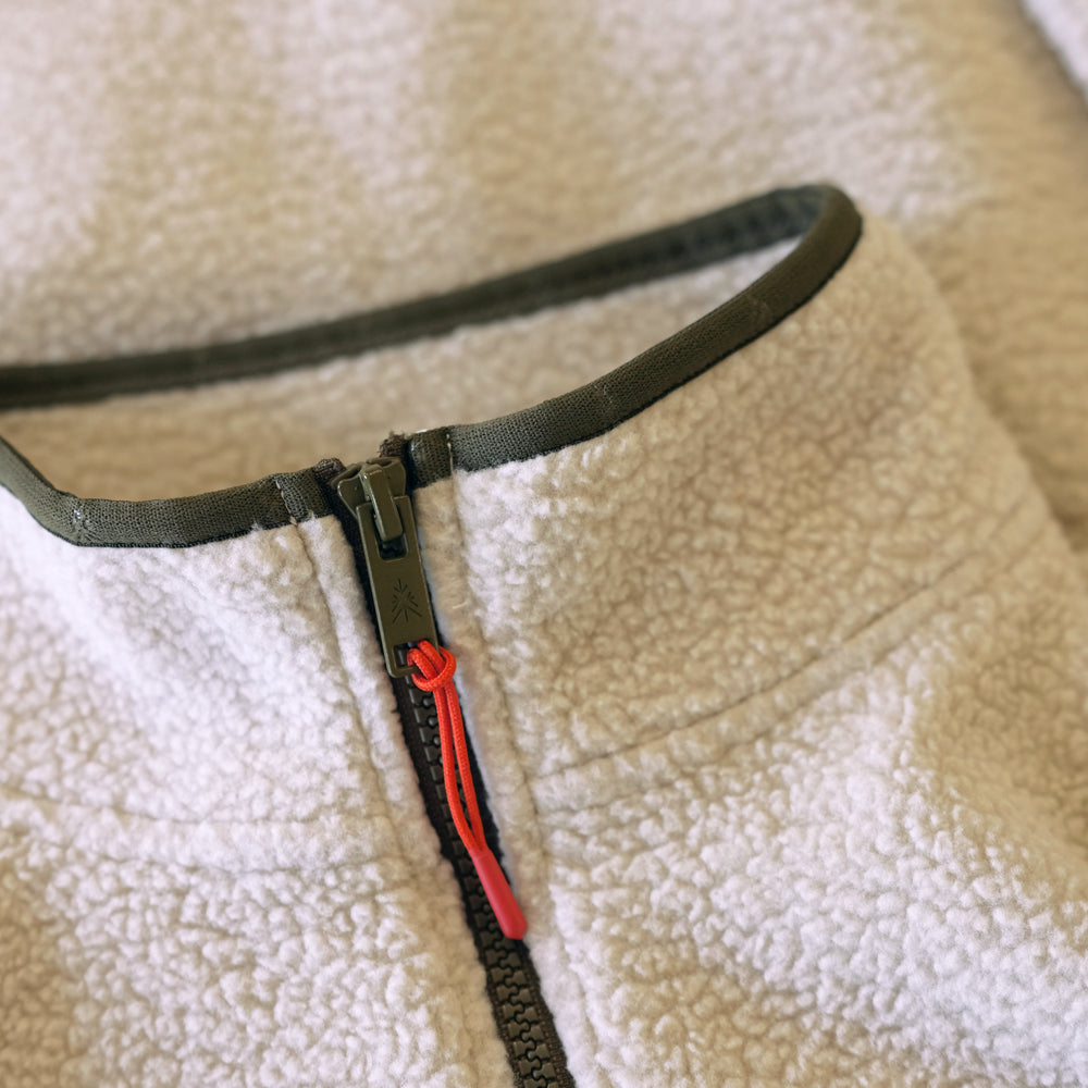 Mens Fryatt Full Zip Sherpa Fleece (Feather Grey)