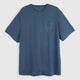 Mens Gaillands Merino Blend Relaxed Tee (Blue Fusion) #contain