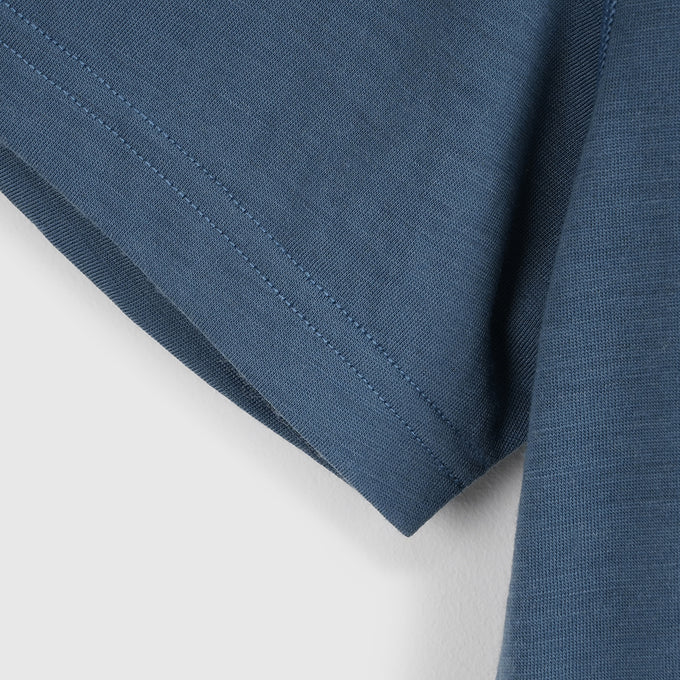 Mens Gaillands Merino Blend Relaxed Tee (Blue Fusion)