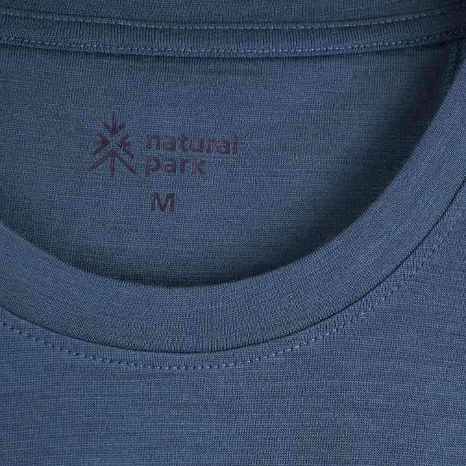 Mens Gaillands Merino Blend Relaxed Tee (Blue Fusion)