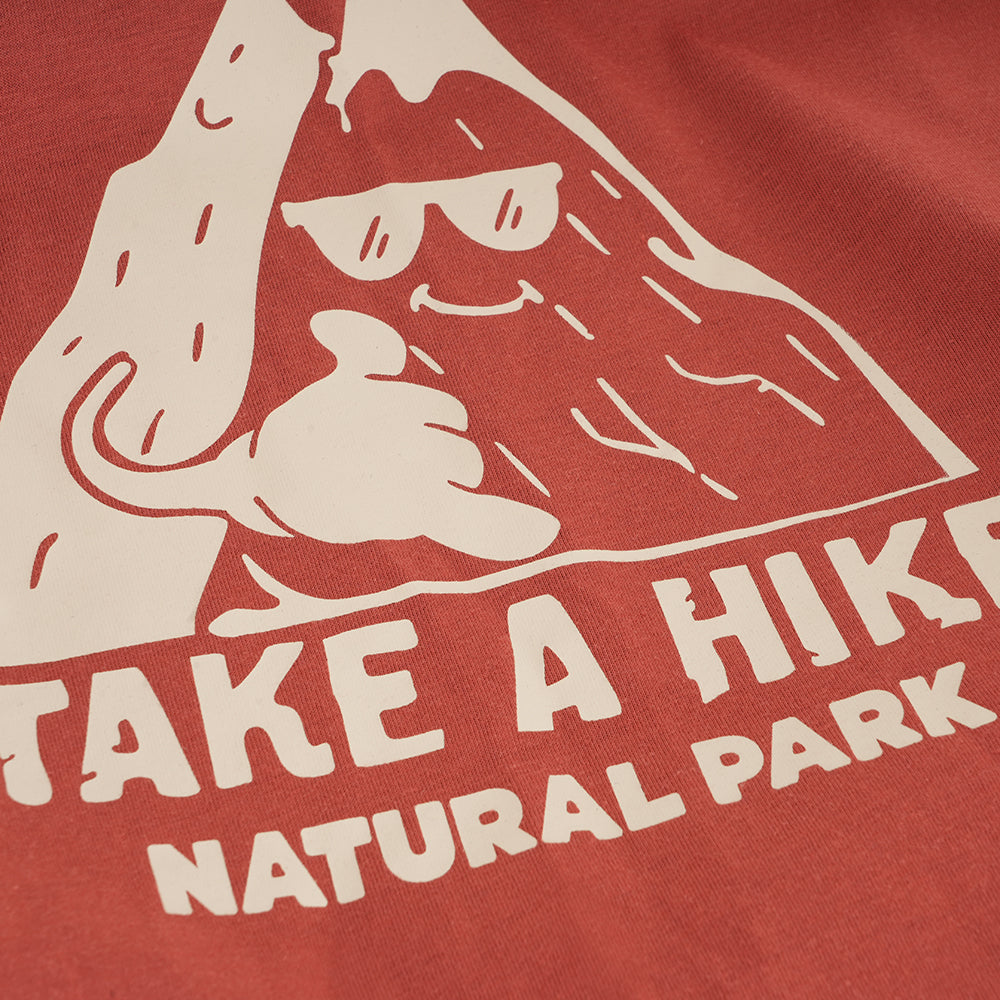 Mens Hike Galatea Relaxed Tee (Etruscan Red)