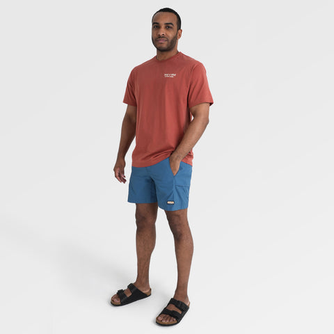 Mens Hike Galatea Relaxed Tee (Etruscan Red) §M;183cm