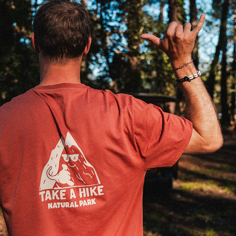 Mens Hike Galatea Relaxed Tee (Etruscan Red) ‡M;189cm
