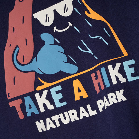 Mens Hike Galatea Relaxed Tee (Maritime Blue)