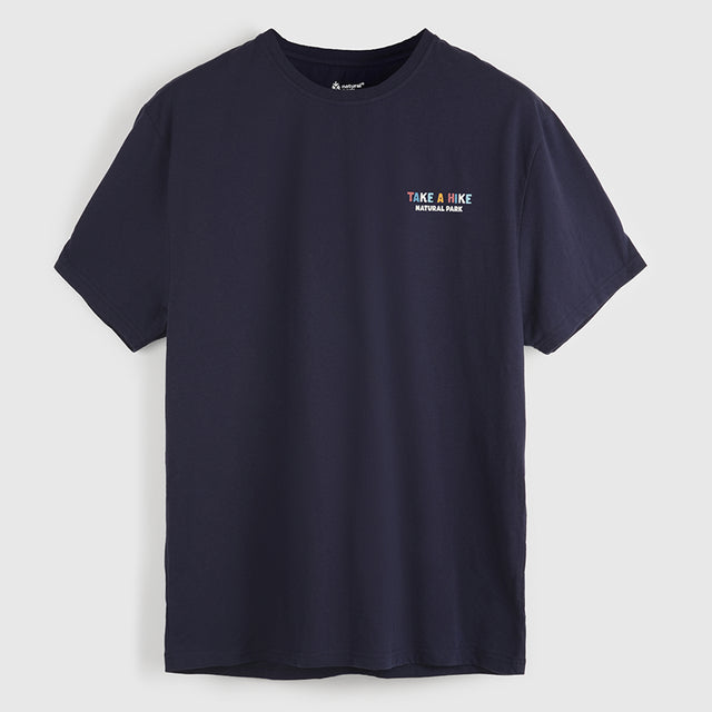 Mens Hike Galatea Relaxed Tee (Maritime Blue) #contain