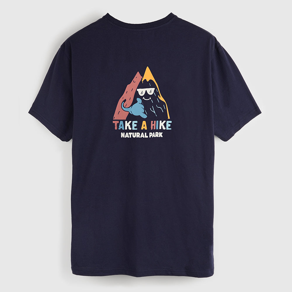 Mens Hike Galatea Relaxed Tee (Maritime Blue) #contain