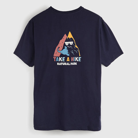 Mens Hike Galatea Relaxed Tee (Maritime Blue) #contain