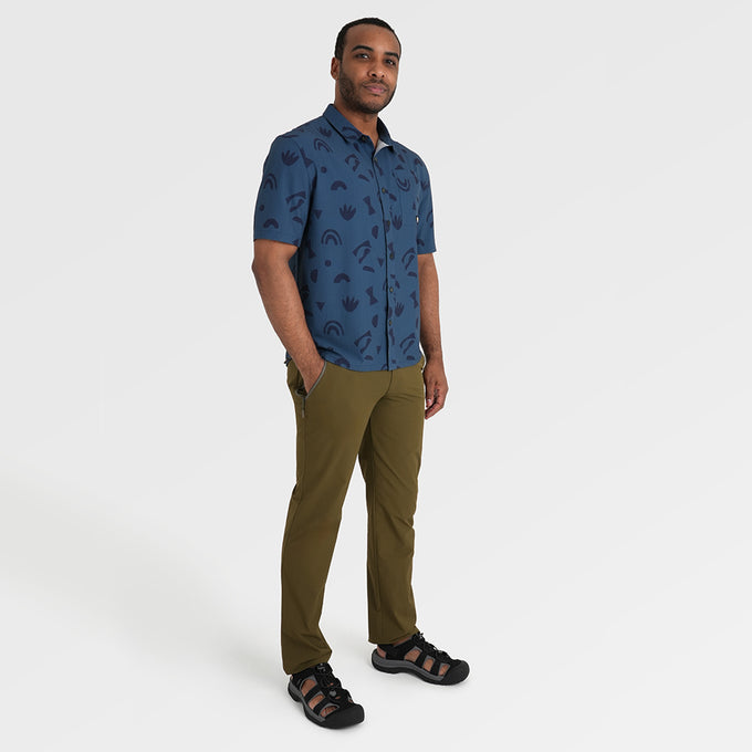 Mens Girouard Lightweight Trousers (Dark Olive) ‡M;183cm