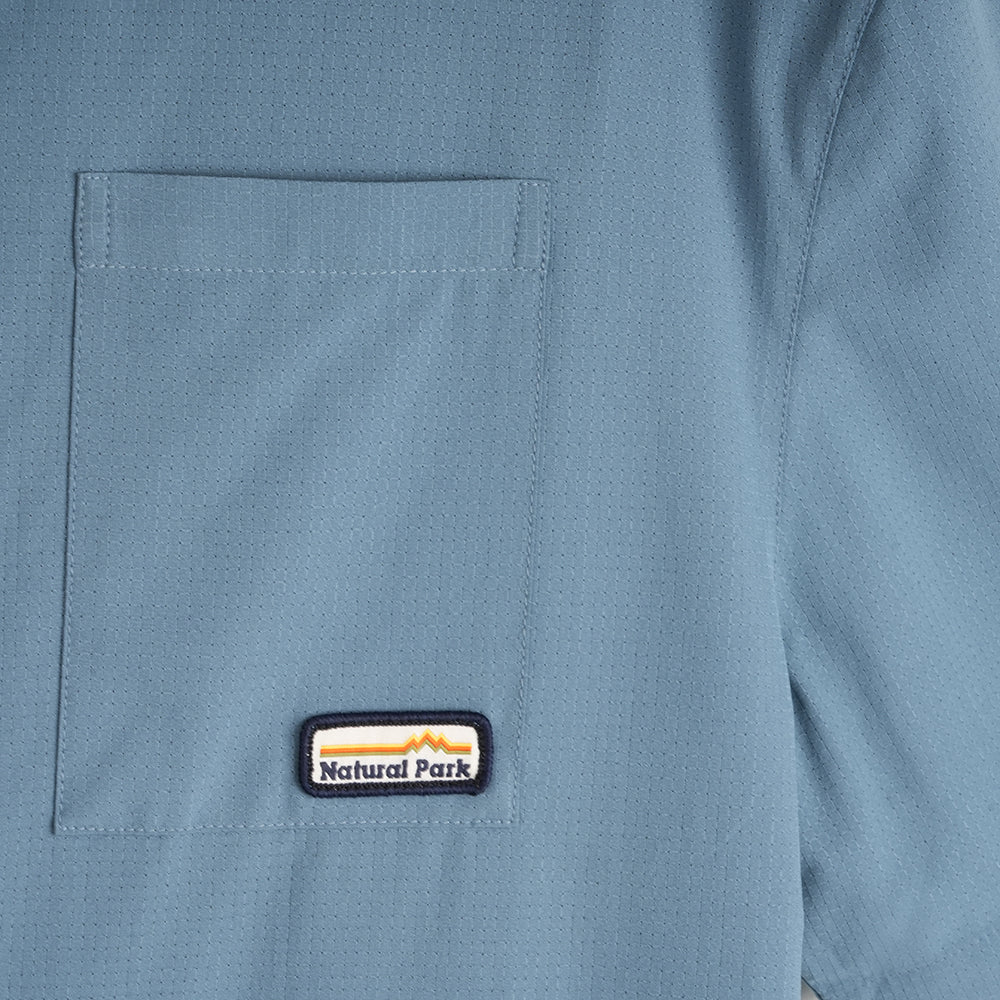 Mens Greenstone Lightweight Short Sleeve Shirt (Blue Fusion)