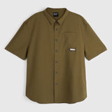 Mens Greenstone Lightweight Short Sleeve Shirt (Dark Olive) #contain