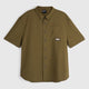 Mens Greenstone Lightweight Short Sleeve Shirt (Dark Olive) #contain
