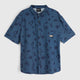 Mens Greenstone Lightweight Short Sleeve Shirt (Wild Fragments/Moonlit Ocean) #contain