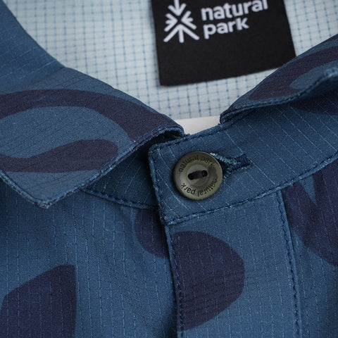 Mens Greenstone Lightweight Short Sleeve Shirt (Wild Fragments/Moonlit Ocean)