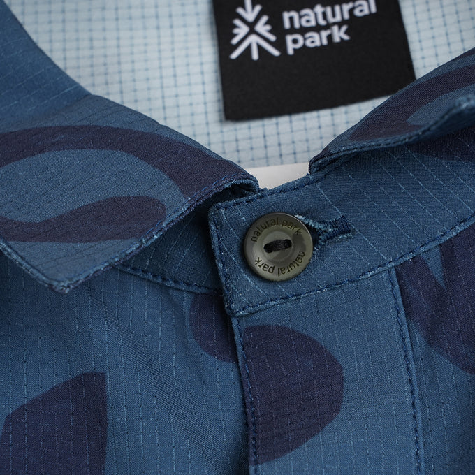 Mens Greenstone Lightweight Short Sleeve Shirt (Wild Fragments/Moonlit Ocean)