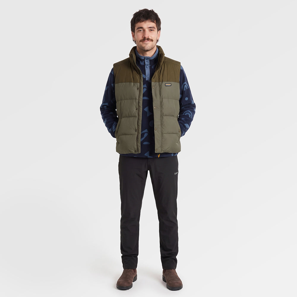Mens Hedgson Down Puffer Gilet (Kalamata/Dark Olive) ✦AI
