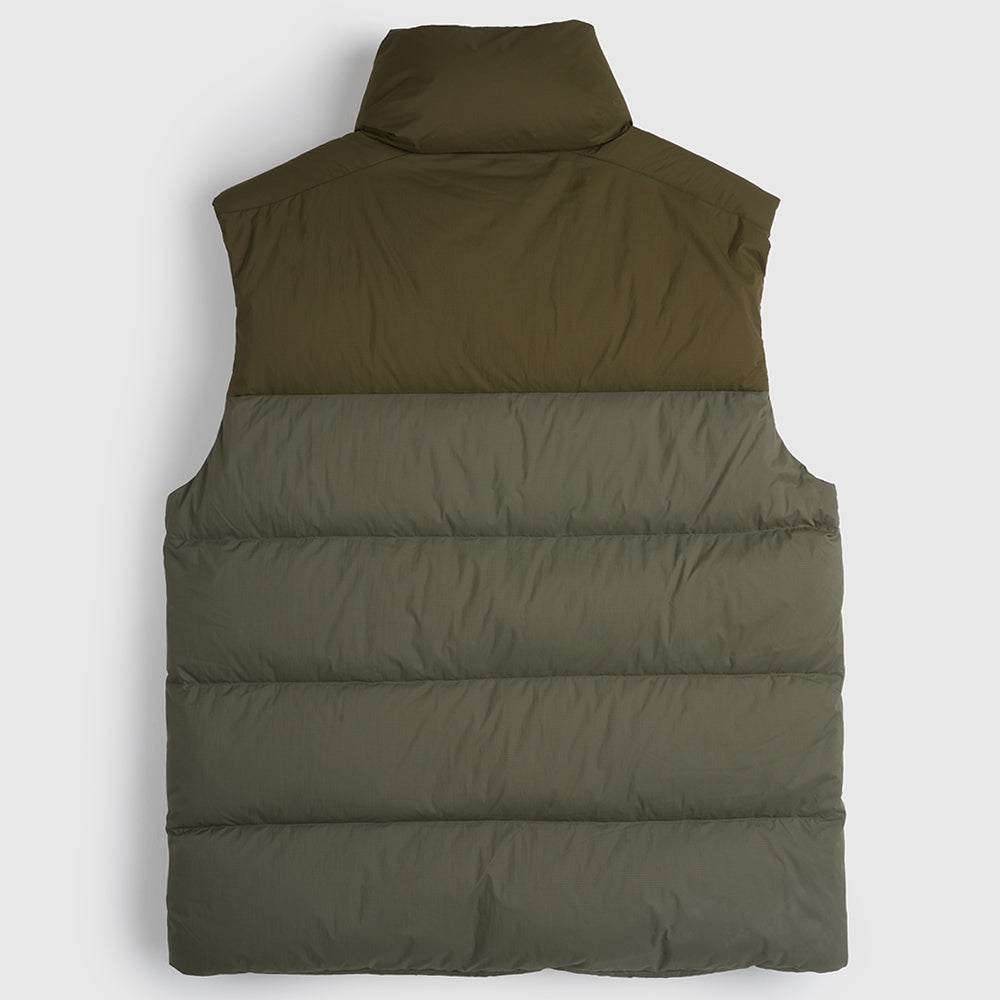 Mens Hedgson Down Puffer Gilet (Kalamata/Dark Olive) #contain