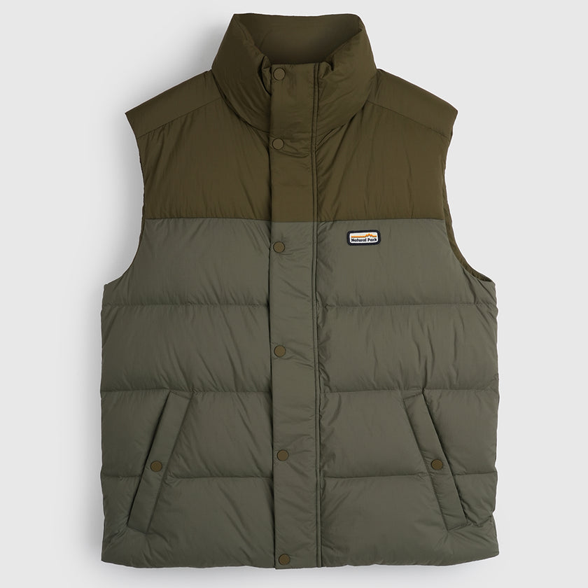 Mens Hedgson Down Puffer Gilet (Kalamata/Dark Olive) #contain