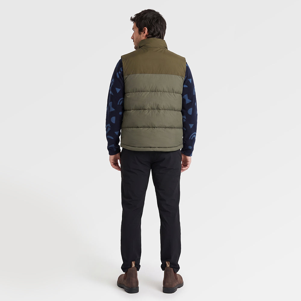Mens Hedgson Down Puffer Gilet (Kalamata/Dark Olive) ✦AI