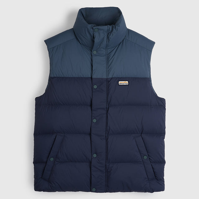 Mens Hedgson Down Puffer Gilet (Navy/Orion Blue) #contain