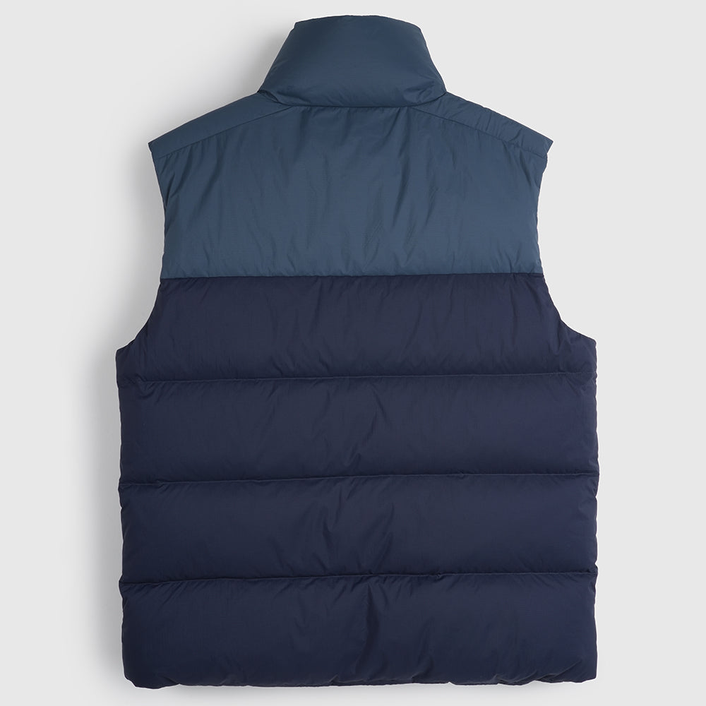 Mens Hedgson Down Puffer Gilet (Navy/Orion Blue) #contain