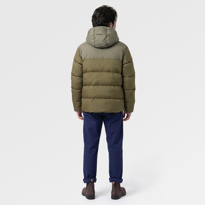 Mens Hedgson Down Puffer Jacket (Dark Olive/Kalamata) ✦AI