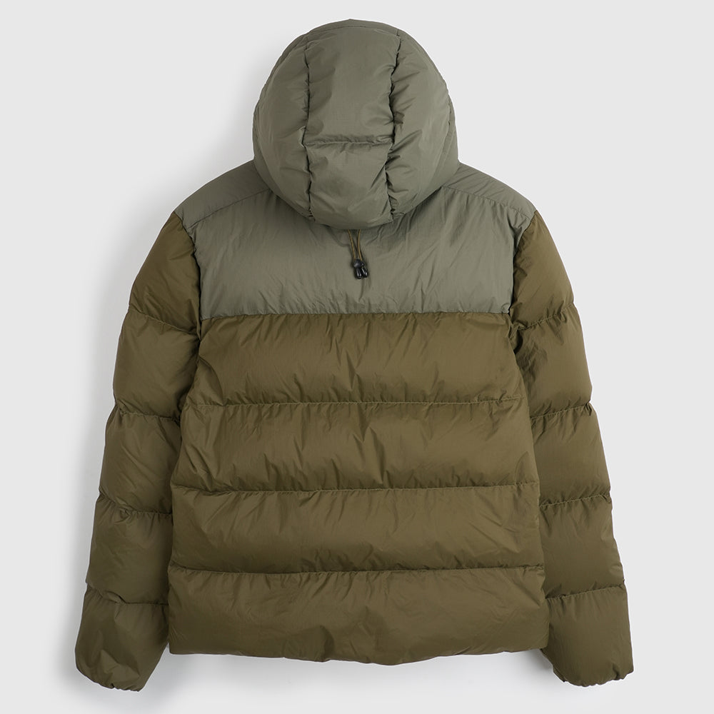 Mens Hedgson Down Puffer Jacket (Dark Olive/Kalamata) #contain