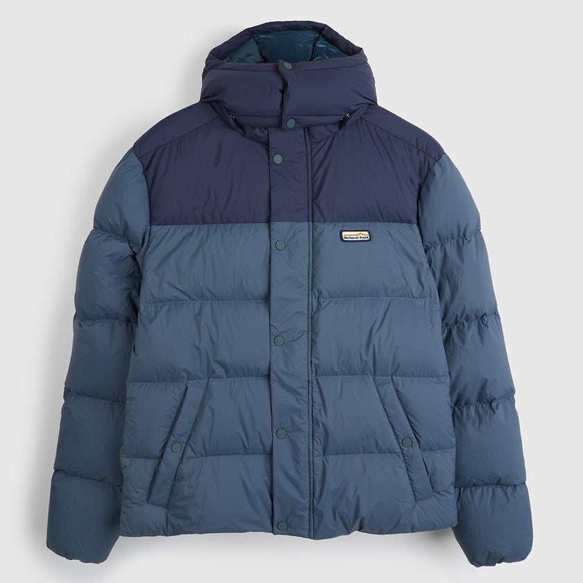Mens Hedgson Down Puffer Jacket (Orion Blue/Navy) #contain