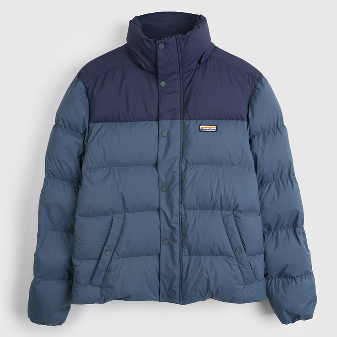 Mens Hedgson Down Puffer Jacket (Orion Blue/Navy) #contain