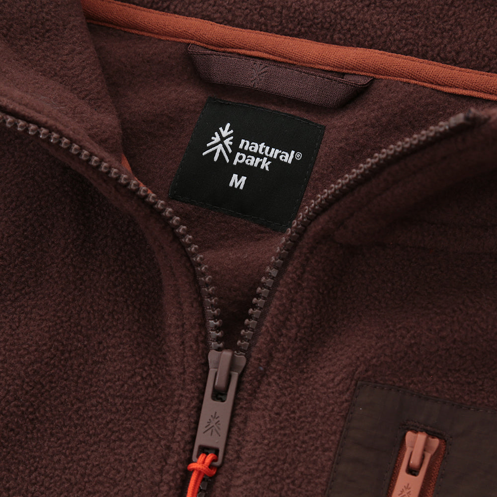 Mens Hurston Full Zip Fleece (Cordovan/Sequoia)