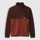 Mens Hurston Full Zip Fleece (Cordovan/Sequoia) #contain