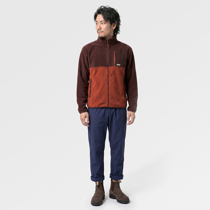 Mens Hurston Full Zip Fleece (Cordovan/Sequoia) ✦AI