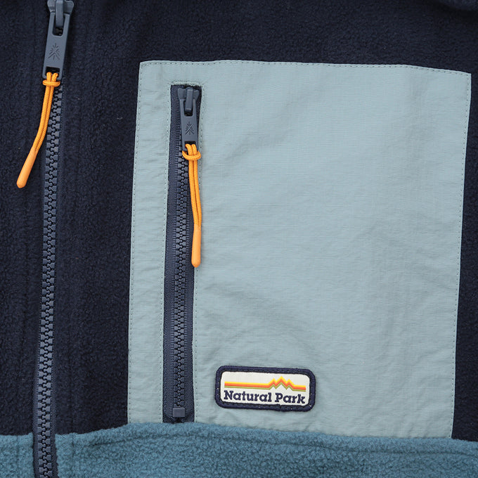 Mens Hurston Full Zip Fleece (Maritime Blue/Blue Fusion)