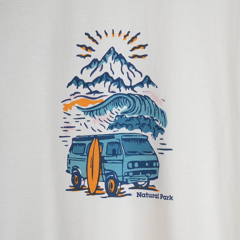 Mens Van Life Galatea Relaxed Tee (Antique White)