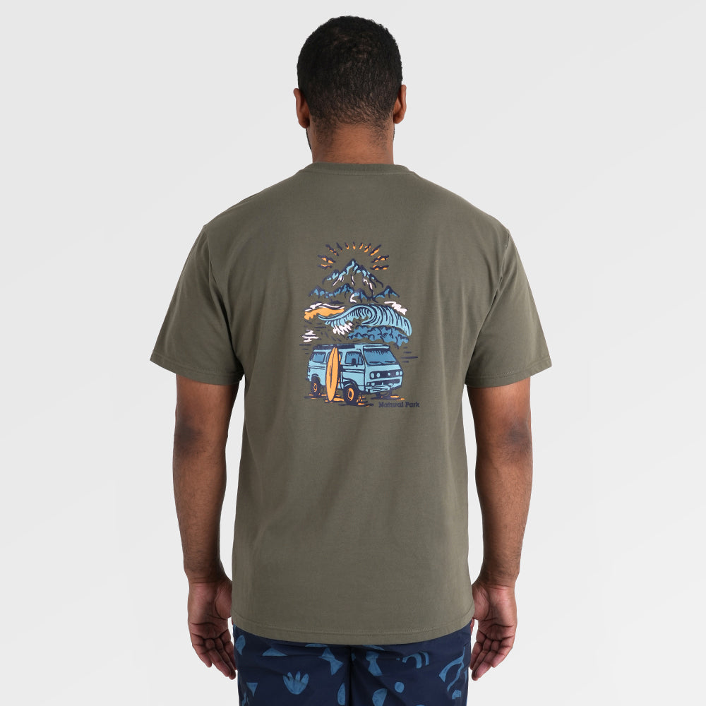 Mens Van Life Galatea Relaxed Tee (Kalamata) §M;183cm