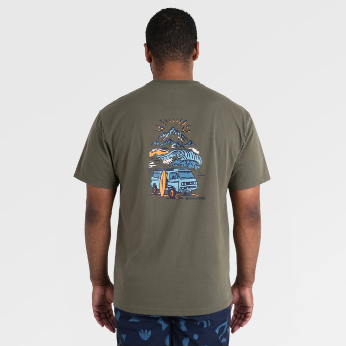 Mens Van Life Galatea Relaxed Tee (Kalamata) §M;183cm